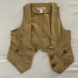 Tan Denim Vest